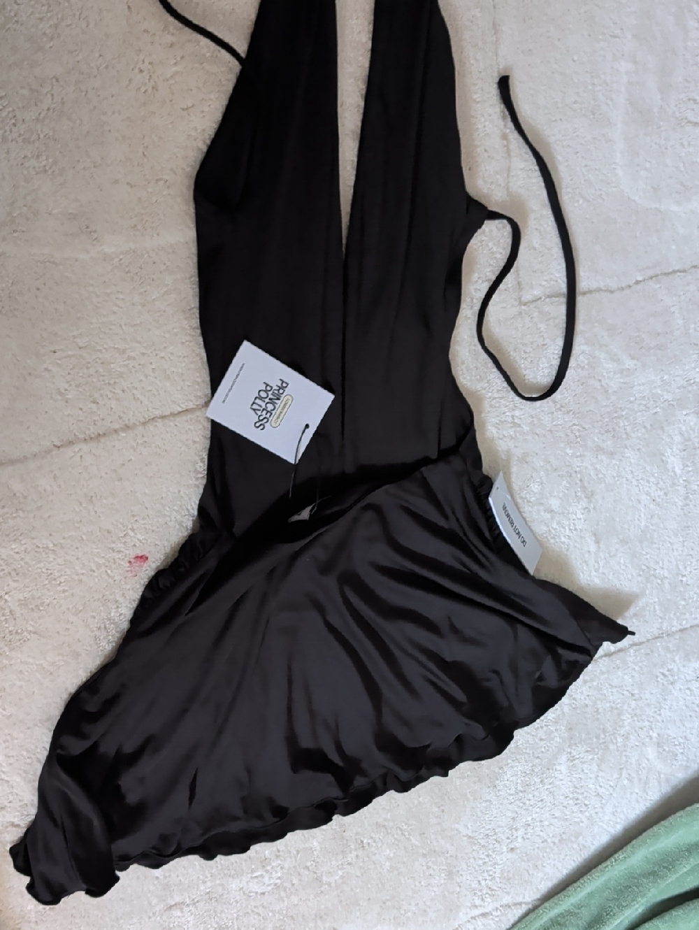 Princess Polly Black Backless Halter Mini Dress - Picture 4 of 4